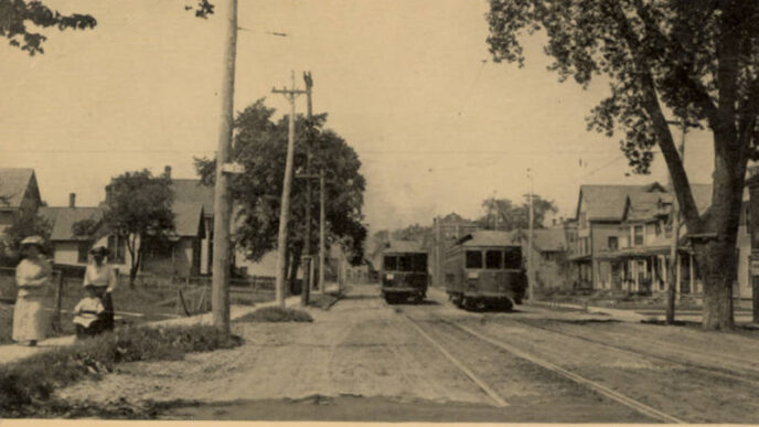 Street scene in Waukegan.