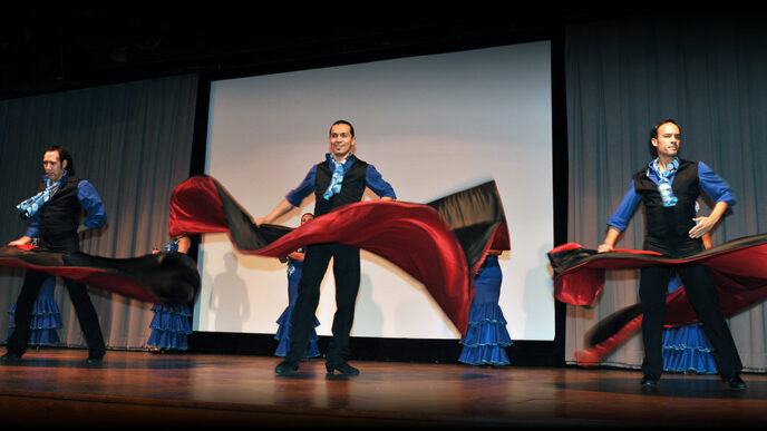 Flamenco dancers from Ensemble Espanol.