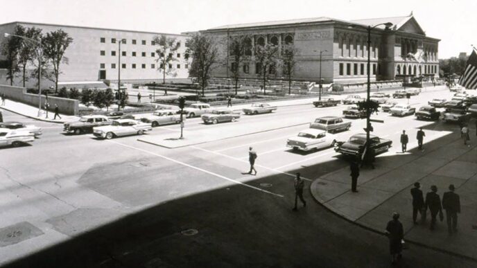 Historic image of the Art Institute of Chicago.