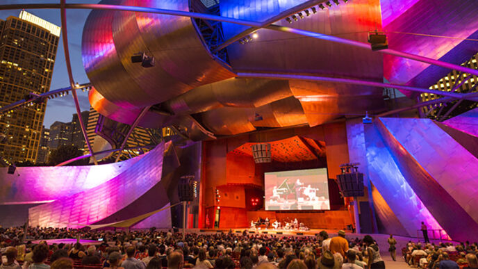 Chicago Jazz Festival performance at Pritzker Pavilion.