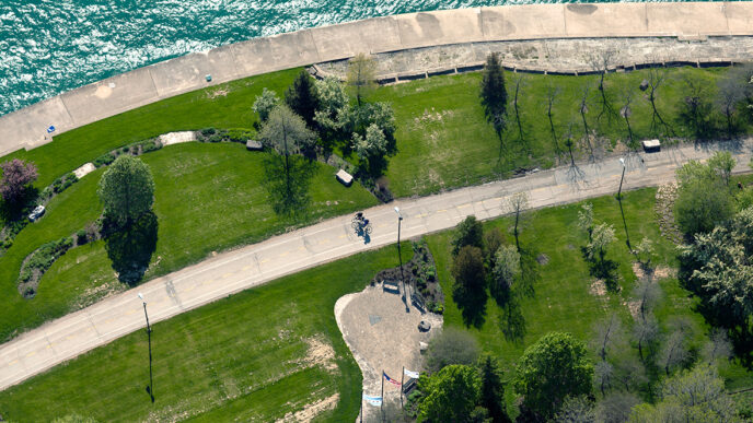 The Lake Shore bike path.