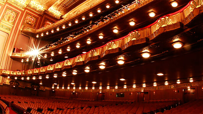 Interior view of the Lyric Opera auditorium.